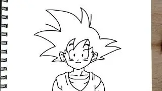 Como dibujar a GOTEN PASO A PASO de Dragon Ball Z