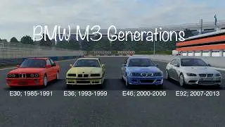 BMW M3 Coup&eacute; Generations! Unmodified Comparison - Assoluto Racing
