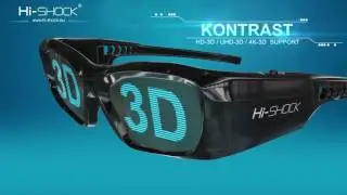 3D Brillen / VR Headsets f&uuml;r Heimkino | TV & Beamer | Hight Contrast & High Brightness by Hi-SHOCK