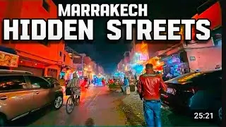 Walking Through Marrakech After Dark | Hidden Streets at Night 4K