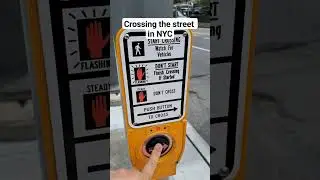 Crossing the street in #NYC pedestrian zone crossing. #wait #Newyork #Safety #usa