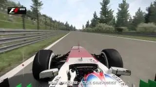 Геймплей игры F1 2013 - Spa-Francorchamps Hot Lap - для Xbox 360