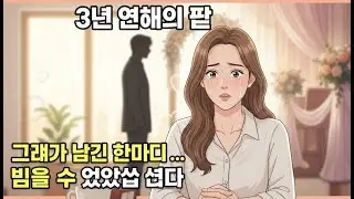 3년 사귄 여자친구에게 차였을 때, 나는 충격적인 한 말을 들었습니다