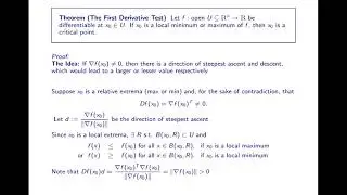Local Extrema of Multidimensional Functions