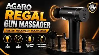 Agaro Regal Gun Massager | Agaro Gun Massager How to Use | Agaro Gun Massager Review