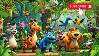 Vibrant Jungle Dance Party: Animals Grooving in the Forest | Media Hub #youtube #cartoon #kids