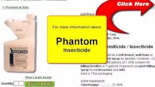 Phantom Insecticide Kills Termites & Other Troublesome Insects