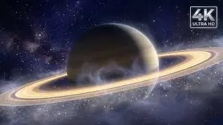 Deep Space Journey to Saturn 🪐 Calming Sleep Music & Cosmic Ambience (4K)