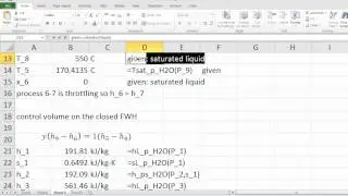 Rankine Cycle - OFWH + CFWH - Part 1