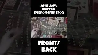ASIM JOFA ENBROIDERED CHIFFON 3 PCS 