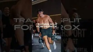 HYROX WEEKLY TRAINING SPLIT #hyrox #hyroxworld #hyroxtraining  #hyroxsplit #running #run #fitness