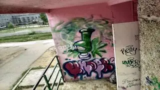 Go Pro-Graffiti- Reny- bomb the Fire escape.