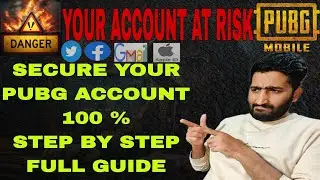 How To Secure Pubg Mobile Account 100 Percent | Step by Step Guide By JERRY BABA LiVE #PART-01