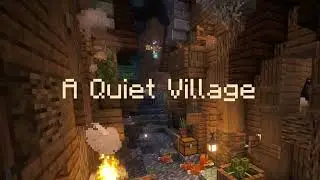 Rainy Night in a Medieval Village 🌧️ | Cozy Minecraft Ambience & Music