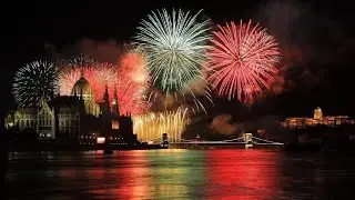 New Year Fireworks 2023 In Budapest-Hungary #youtuber #newvideo #vlog #indian