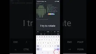 Hide and Show Screen Rotation