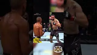 Edson Barboza with CRAZY ZOMBIE KO vs Shane Burgos