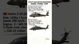 Battle of Utility Helicopters: China&rsquo;s Z-20 vs America&rsquo;s Black Hawk 🚁