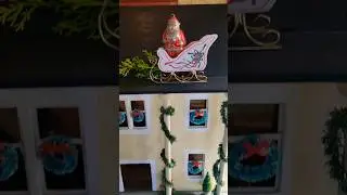 Кукольный домик в рождественском стиле 