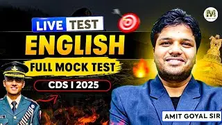 CDS English Full Mock Test | Sahil Bhaiya
