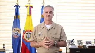 El se&ntilde;or Vicealmirante John Fabio Giraldo Gallo, Dimar, env&iacute;a un saludo a la Gente de Mar.🌊