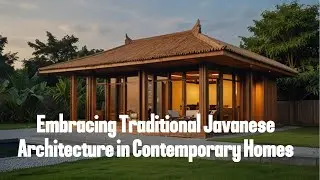 Modern Living: Embracing Traditional Javanese Architecture in Contemporary Homes
