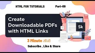 HTML Link Types: Master Website Navigation for HTML-09 | B Downloadable PDFs with HTML Links #html