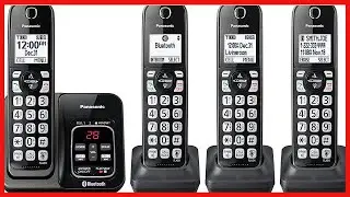 Panasonic Expandable Cordless Phone System with Link2Cell Bluetooth, Voice Assistant, Answering