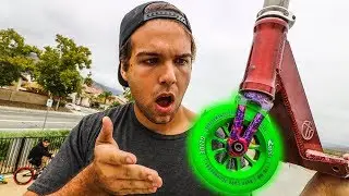 TESTING MY NEW RIVER SCOOTER WHEELS