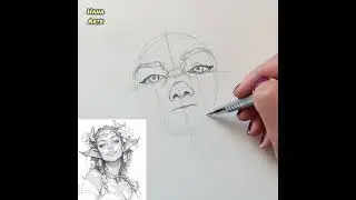 How to draw Elf portrait / Fantasy and animation character 😍 / drawing tutorial