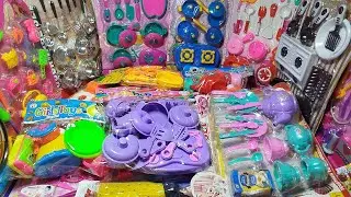 Unboxing Miniature Plastic Full Kitchen Set Collection | Hello kitty toys