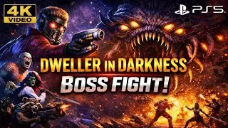 Dweller in Darkness Boss Fight | Epic Guardians of the Galaxy Battle 🔥#ps5 #gaming #4k #yt #shorts 