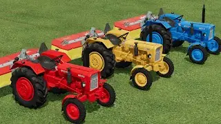 Work with Colors - GRASS MOWING with  Mini Tractor | Farming Simulator 22