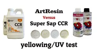ArtResin versus Super Sap CCR yellowing test results