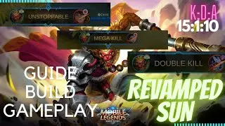 BEST SOLO OFFLANER | REVAMPED SUN  | SUN BUILD | SUN2021 | #MOBILELEGENDS #REVAMPEDSUN2021 #SUNGUIDE
