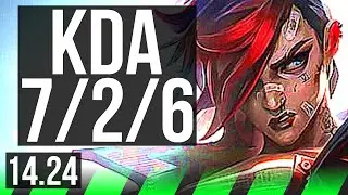VI vs LEE SIN (JGL) | 7/2/6 | KR Master | 14.24