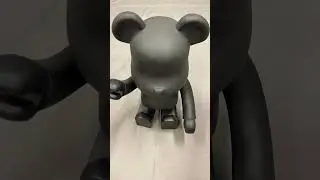 Принесли Bearbrick для ламинации кованым карбоном. #карбон #стеклопластик #3дпечать #shadan