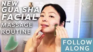 NEW GUA SHA FACIAL MASSAGE ROUTINE | Morning Selfcare Ritual | FOLLOW ALONG ♡ Lémore ♡
