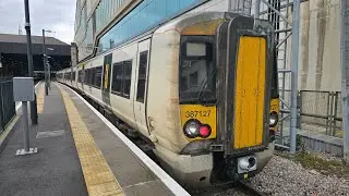 Great Northern Class 387127 leading ex C2C 387303 working 2C52 Departing Alexandra palace