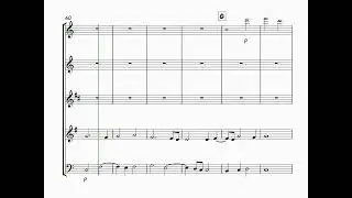 Ave Maria, J des Prez, for classic wind quintet