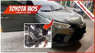 Toyota Vios Mababa Problem Solved | Rubber Lifter & Coil Springs Installation