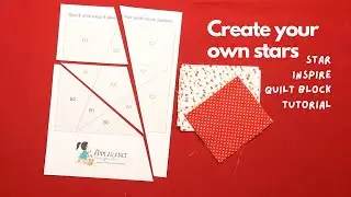 Create your own stars 📌A quick and easy 5 Point Star Quilt Block Pattern Tutorial