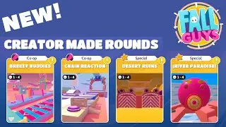 New Creator made Rounds!(More CO-OP Levels) - FALL GUYS