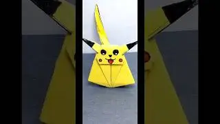 Ordinary Paper into a Adorable Origami Pikachu #shorts #shortsfeed #short #origami @origamiorion814