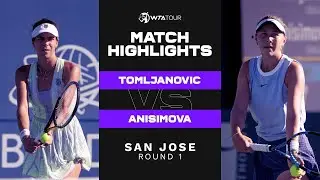 Айла Томлянович против Аманды Анисимовой | 1-й раунд турнира WTA в Сан-Хосе, 2021 | Обзор матча