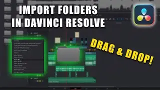 Легко импортируйте папки в DaVinci Resolve! 2024 (перетаскивайте, ЛЕГКО!) #davinciresolve
