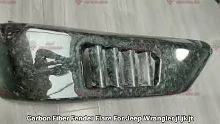 Carbon Fiber Fender Flare For Jeep Wrangler jl jk jt#jeepwranglerjlu #wheelarch #fenderflares #jt