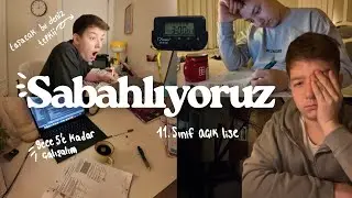 sabah 5&rsquo;e kadar birlikte &ccedil;alışalım😴/a&ccedil;ık lisede olmak🤌🏻,ders &ccedil;alışma g&uuml;nl&uuml;ğ&uuml;m📚#1