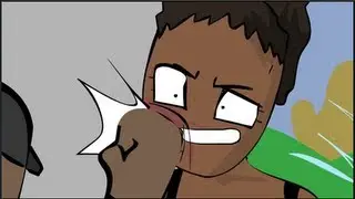 Bus Driver Uppercuts Girl (Cartoon Spoof)