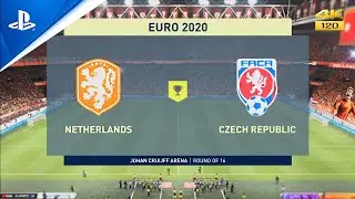 FIFA 21 : Netherlands vs Czech Republic | Round of 16 EURO 2021 | Gameplay on PS5 | 4K  Available |